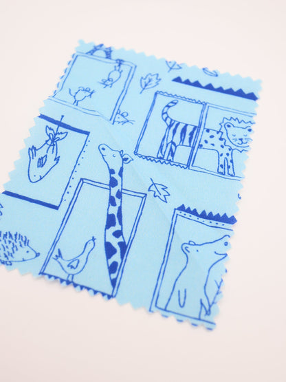 【25AW-049】窓からあにまるずプリント綿ローン　/0.5ｙあたり=～830円