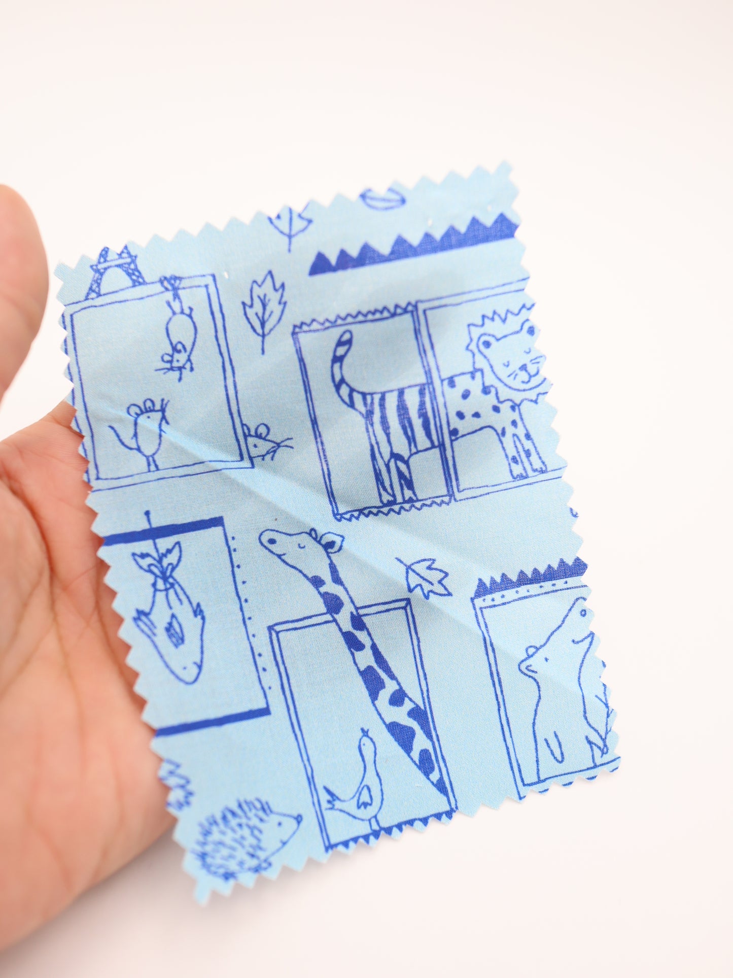 【25AW-049】窓からあにまるずプリント綿ローン　/0.5ｙあたり=～830円