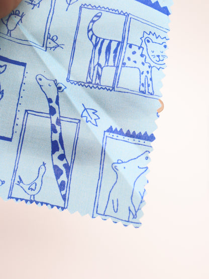 【25AW-049】窓からあにまるずプリント綿ローン　/0.5ｙあたり=～830円