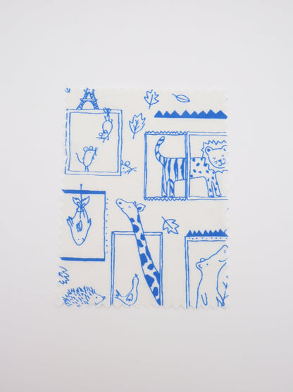 【25AW-049】窓からあにまるずプリント綿ローン　/0.5ｙあたり=～830円