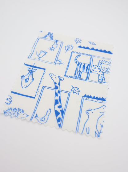 【25AW-049】窓からあにまるずプリント綿ローン　/0.5ｙあたり=～830円