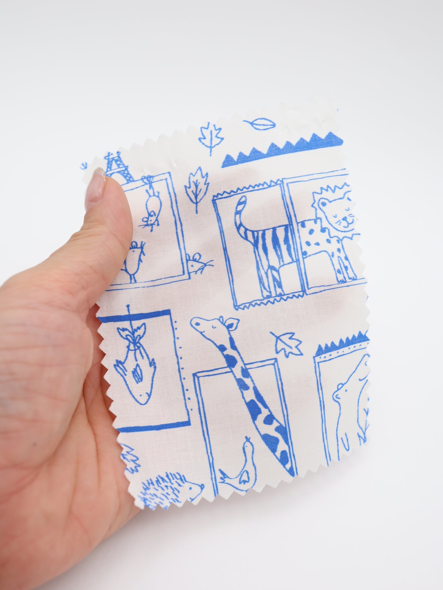 【25AW-049】窓からあにまるずプリント綿ローン　/0.5ｙあたり=～830円