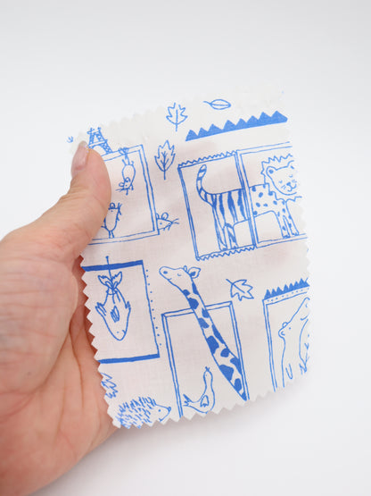 【25AW-049】窓からあにまるずプリント綿ローン　/0.5ｙあたり=～830円