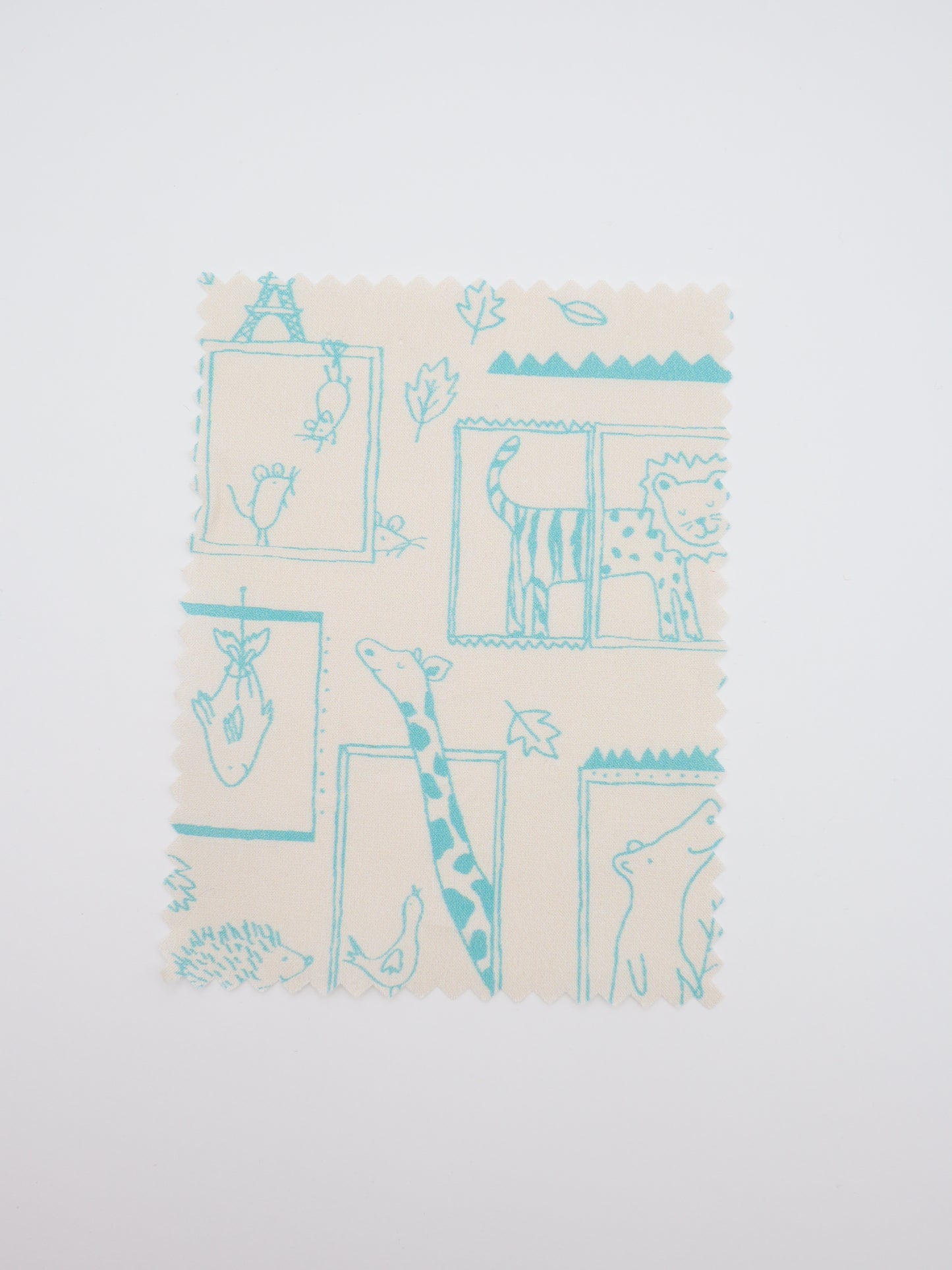 【25AW-049】窓からあにまるずプリント綿ローン　/0.5ｙあたり=～830円