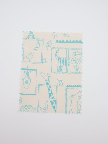 【25AW-049】窓からあにまるずプリント綿ローン　/0.5ｙあたり=～830円