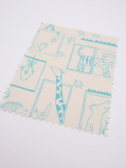 【25AW-049】窓からあにまるずプリント綿ローン　/0.5ｙあたり=～830円