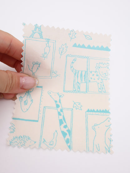 【25AW-049】窓からあにまるずプリント綿ローン　/0.5ｙあたり=～830円