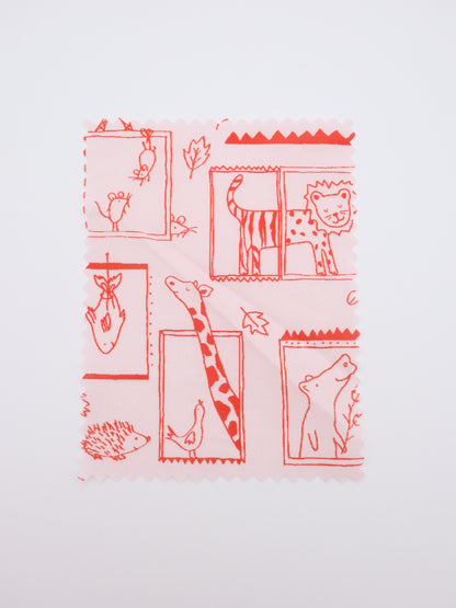 【25AW-049】窓からあにまるずプリント綿ローン　/0.5ｙあたり=～830円