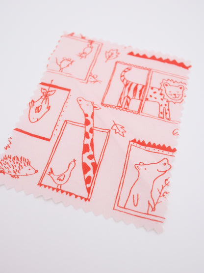 【25AW-049】窓からあにまるずプリント綿ローン　/0.5ｙあたり=～830円