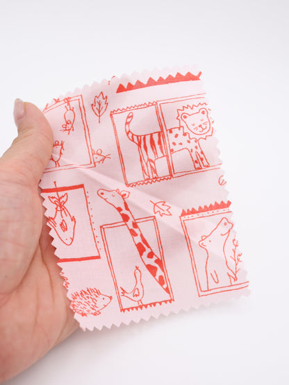 【25AW-049】窓からあにまるずプリント綿ローン　/0.5ｙあたり=～830円