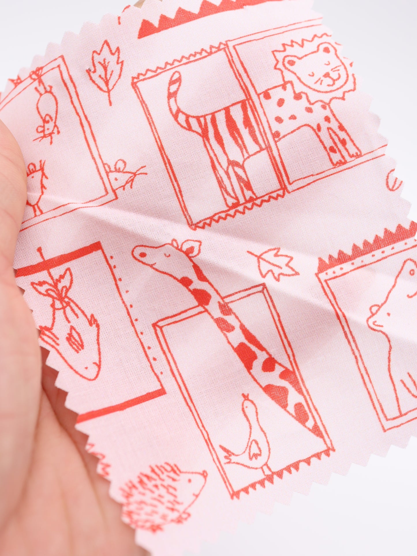 【25AW-049】窓からあにまるずプリント綿ローン　/0.5ｙあたり=～830円