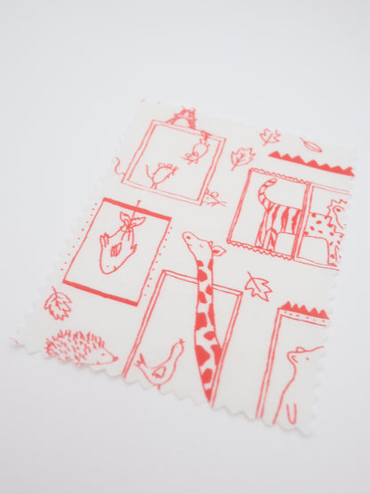 【25AW-049】窓からあにまるずプリント綿ローン　/0.5ｙあたり=～830円