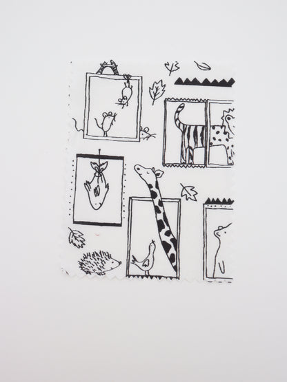 【25AW-049】窓からあにまるずプリント綿ローン　/0.5ｙあたり=～830円