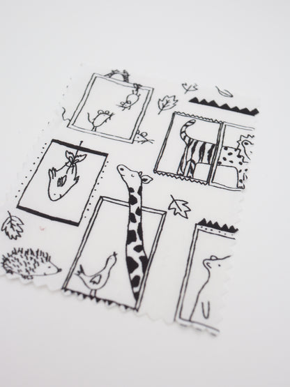 【25AW-049】窓からあにまるずプリント綿ローン　/0.5ｙあたり=～830円