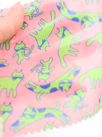 【25AW-050】猫村猫太さんプリント綿ローン　/0.5ｙあたり=～745円