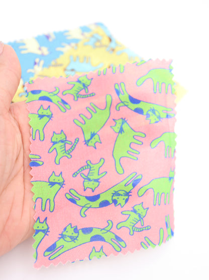 【25AW-050】猫村猫太さんプリント綿ローン　/0.5ｙあたり=～745円