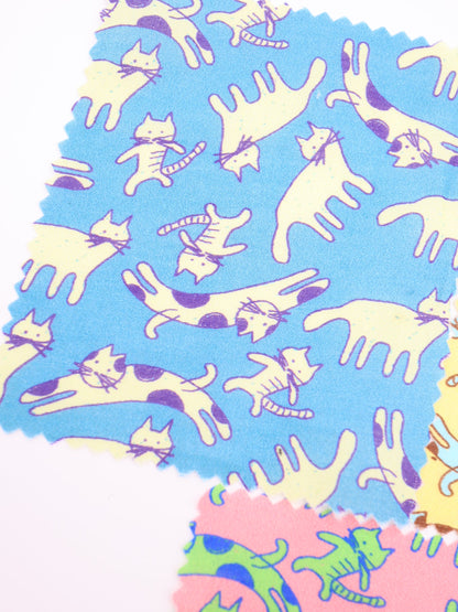 【25AW-050】猫村猫太さんプリント綿ローン　/0.5ｙあたり=～745円