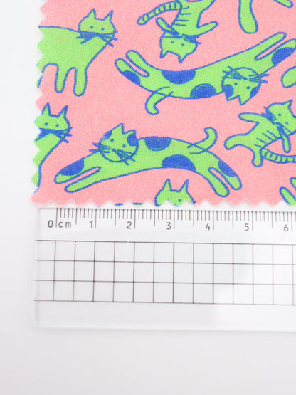 【25AW-050】猫村猫太さんプリント綿ローン　/0.5ｙあたり=～745円