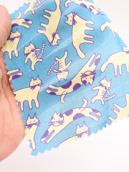 【25AW-050】猫村猫太さんプリント綿ローン　/0.5ｙあたり=～745円