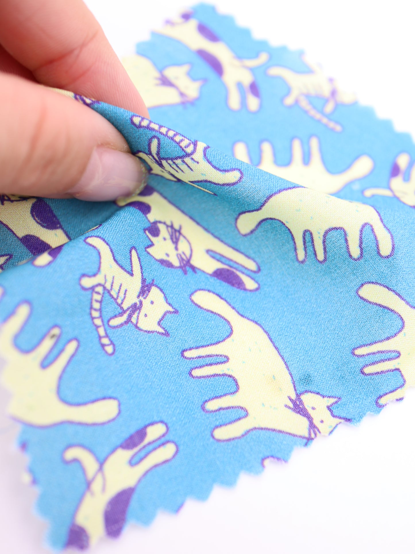 【25AW-050】猫村猫太さんプリント綿ローン　/0.5ｙあたり=～745円