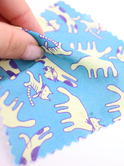 【25AW-050】猫村猫太さんプリント綿ローン　/0.5ｙあたり=～745円