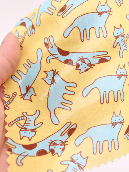 【25AW-050】猫村猫太さんプリント綿ローン　/0.5ｙあたり=～745円