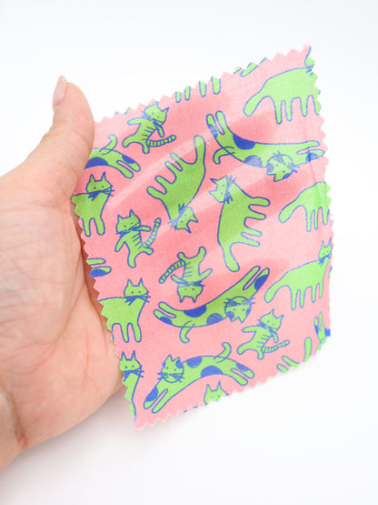 【25AW-050】猫村猫太さんプリント綿ローン　/0.5ｙあたり=～745円