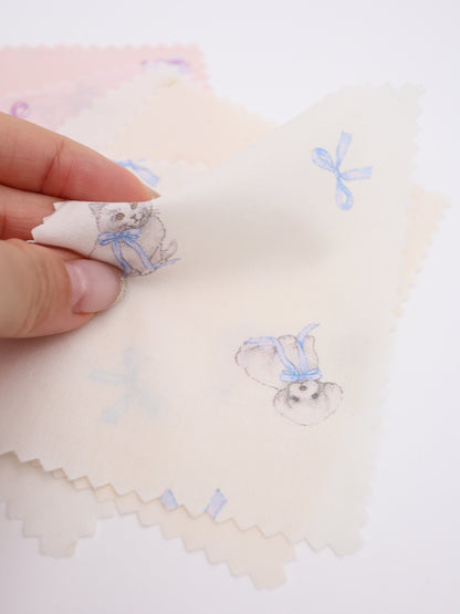 【25AW-046】おすわりしゃむねこ＆といぷーちゃんプリント綿ローン　/0.5ｙあたり=～795円