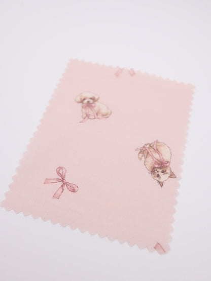 【25AW-046】おすわりしゃむねこ＆といぷーちゃんプリント綿ローン　/0.5ｙあたり=～795円