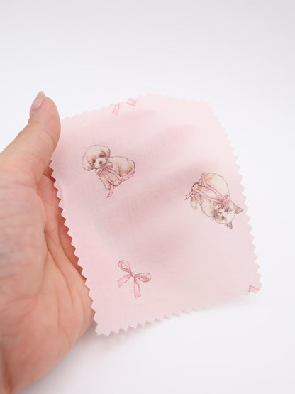 【25AW-046】おすわりしゃむねこ＆といぷーちゃんプリント綿ローン　/0.5ｙあたり=～795円