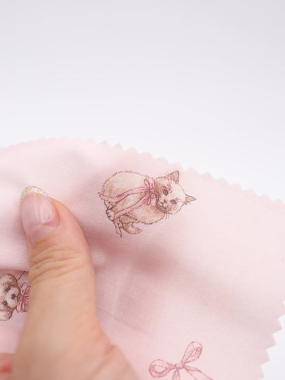 【25AW-046】おすわりしゃむねこ＆といぷーちゃんプリント綿ローン　/0.5ｙあたり=～795円