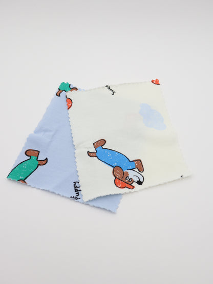 【25AW-051】帽子ダックスプリントミニ裏毛　/0.5ｙあたり=～860円