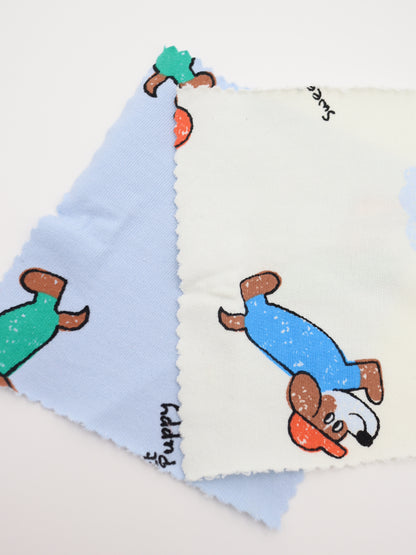 【25AW-051】帽子ダックスプリントミニ裏毛　/0.5ｙあたり=～860円