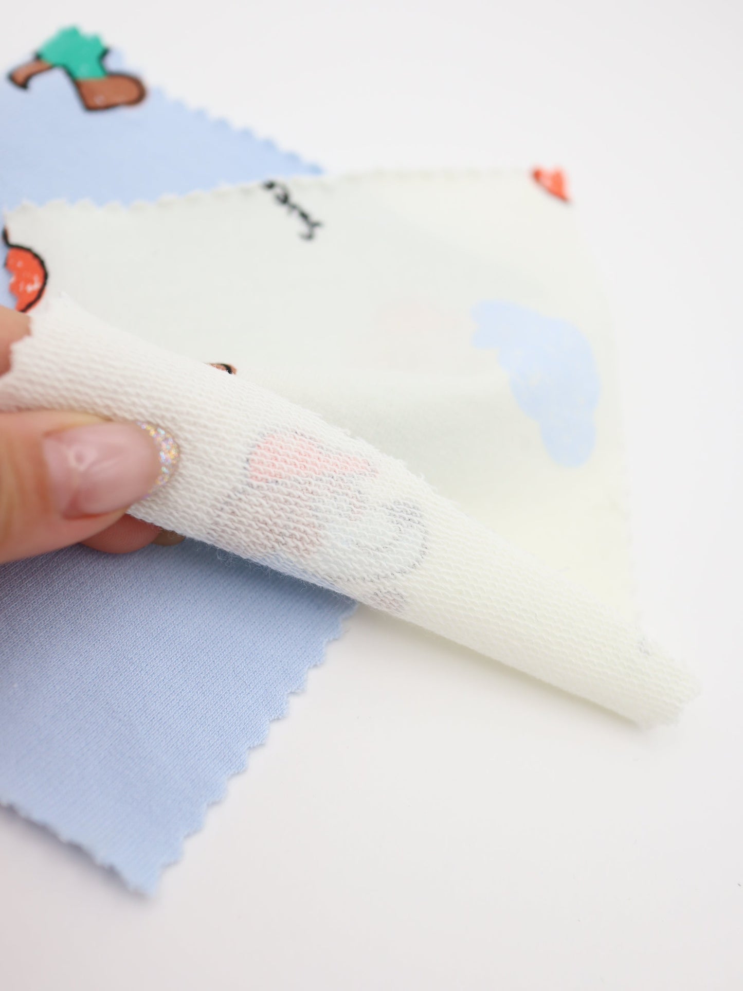 【25AW-051】帽子ダックスプリントミニ裏毛　/0.5ｙあたり=～860円