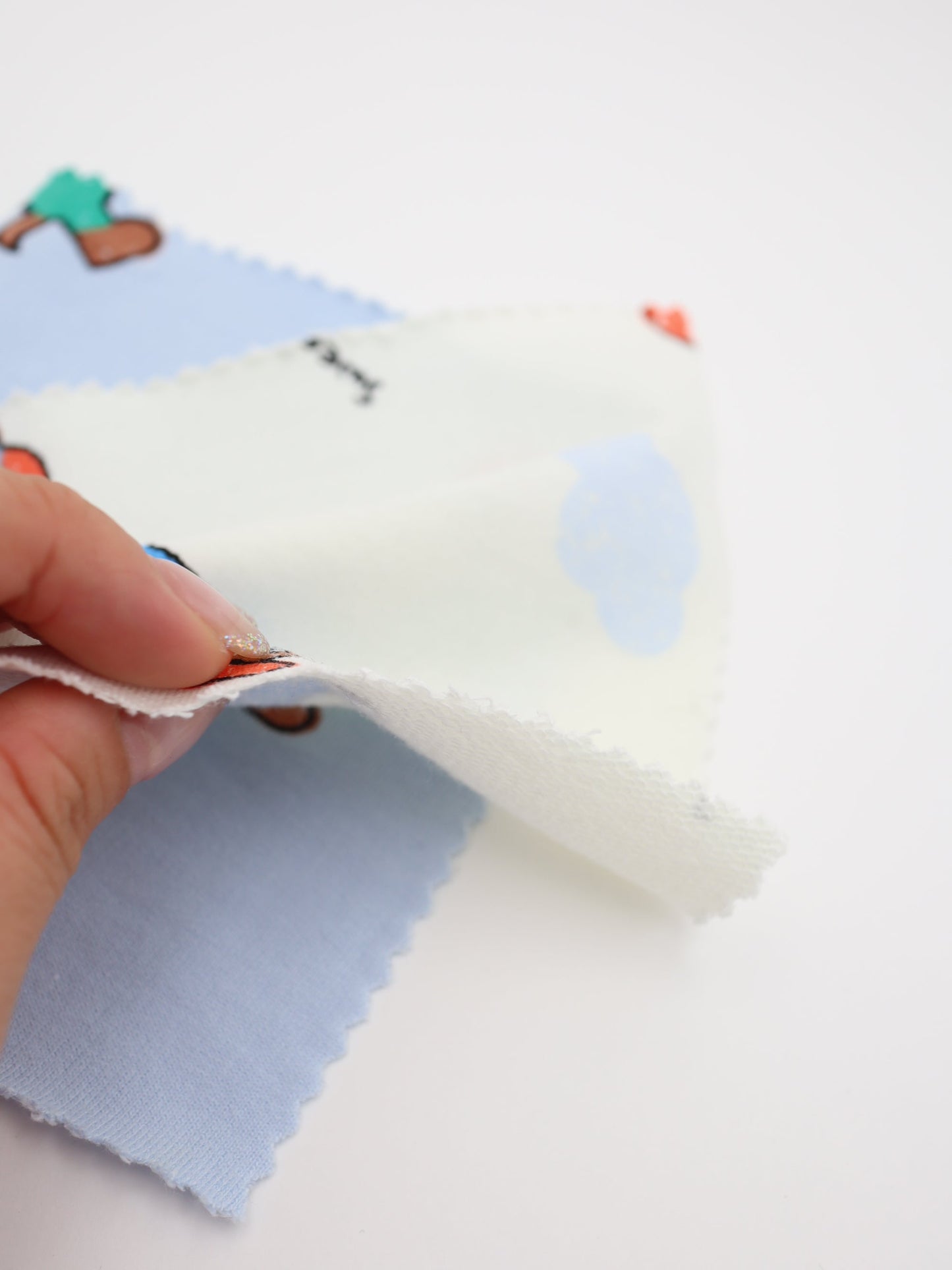 【25AW-051】帽子ダックスプリントミニ裏毛　/0.5ｙあたり=～860円