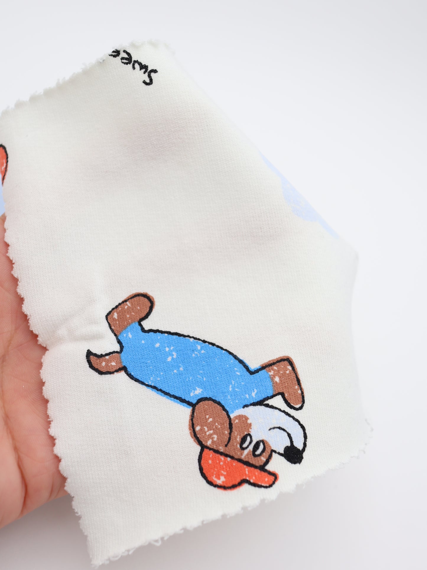 【25AW-051】帽子ダックスプリントミニ裏毛　/0.5ｙあたり=～860円