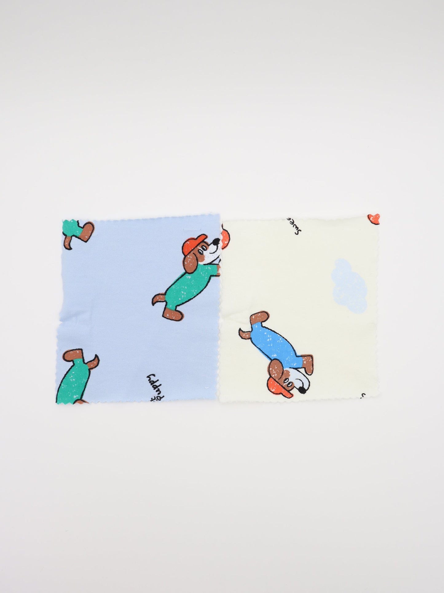 【25AW-051】帽子ダックスプリントミニ裏毛　/0.5ｙあたり=～860円