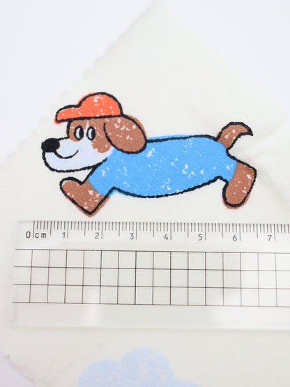 【25AW-051】帽子ダックスプリントミニ裏毛　/0.5ｙあたり=～860円