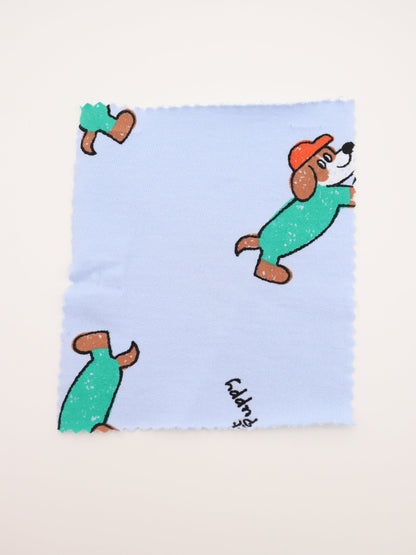 【25AW-051】帽子ダックスプリントミニ裏毛　/0.5ｙあたり=～860円