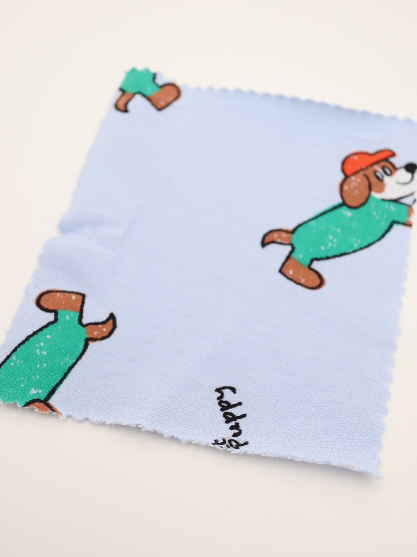 【25AW-051】帽子ダックスプリントミニ裏毛　/0.5ｙあたり=～860円