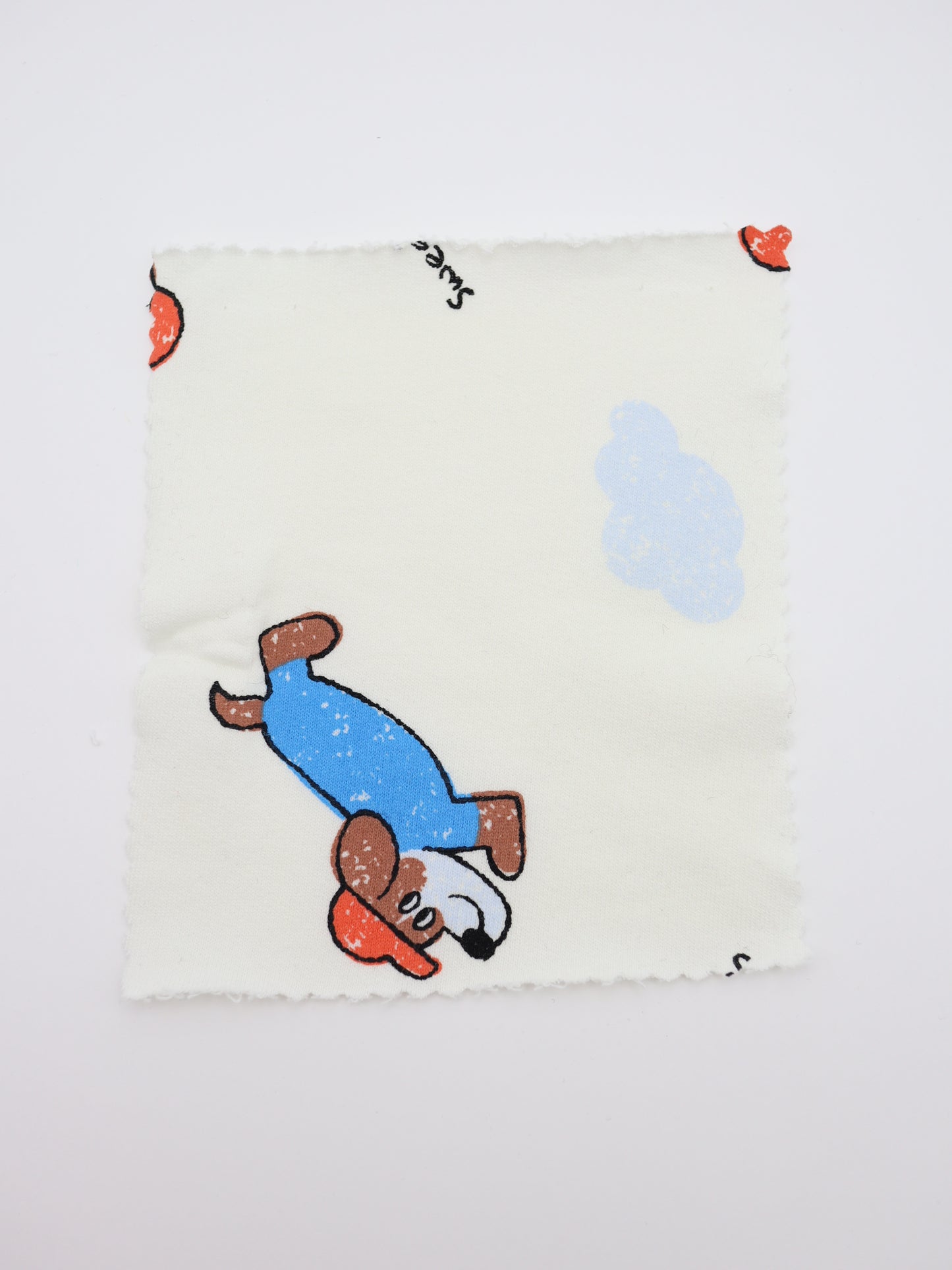 【25AW-051】帽子ダックスプリントミニ裏毛　/0.5ｙあたり=～860円