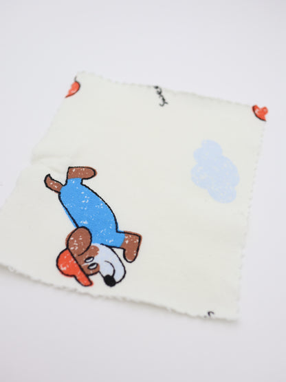 【25AW-051】帽子ダックスプリントミニ裏毛　/0.5ｙあたり=～860円