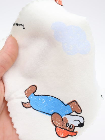 【25AW-051】帽子ダックスプリントミニ裏毛　/0.5ｙあたり=～860円