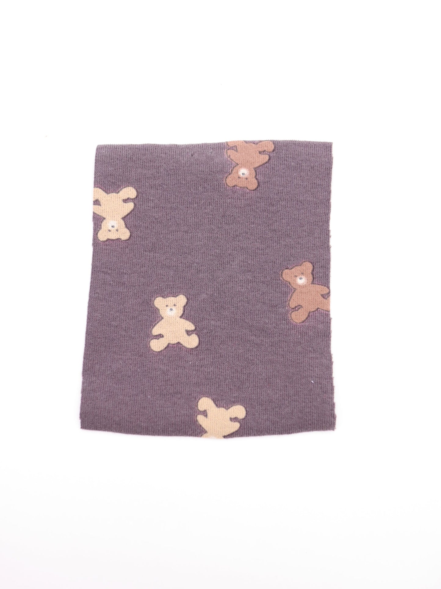 【25AW-052】クマちゃんプリントフライスニット　/0.5ｙあたり=～900円