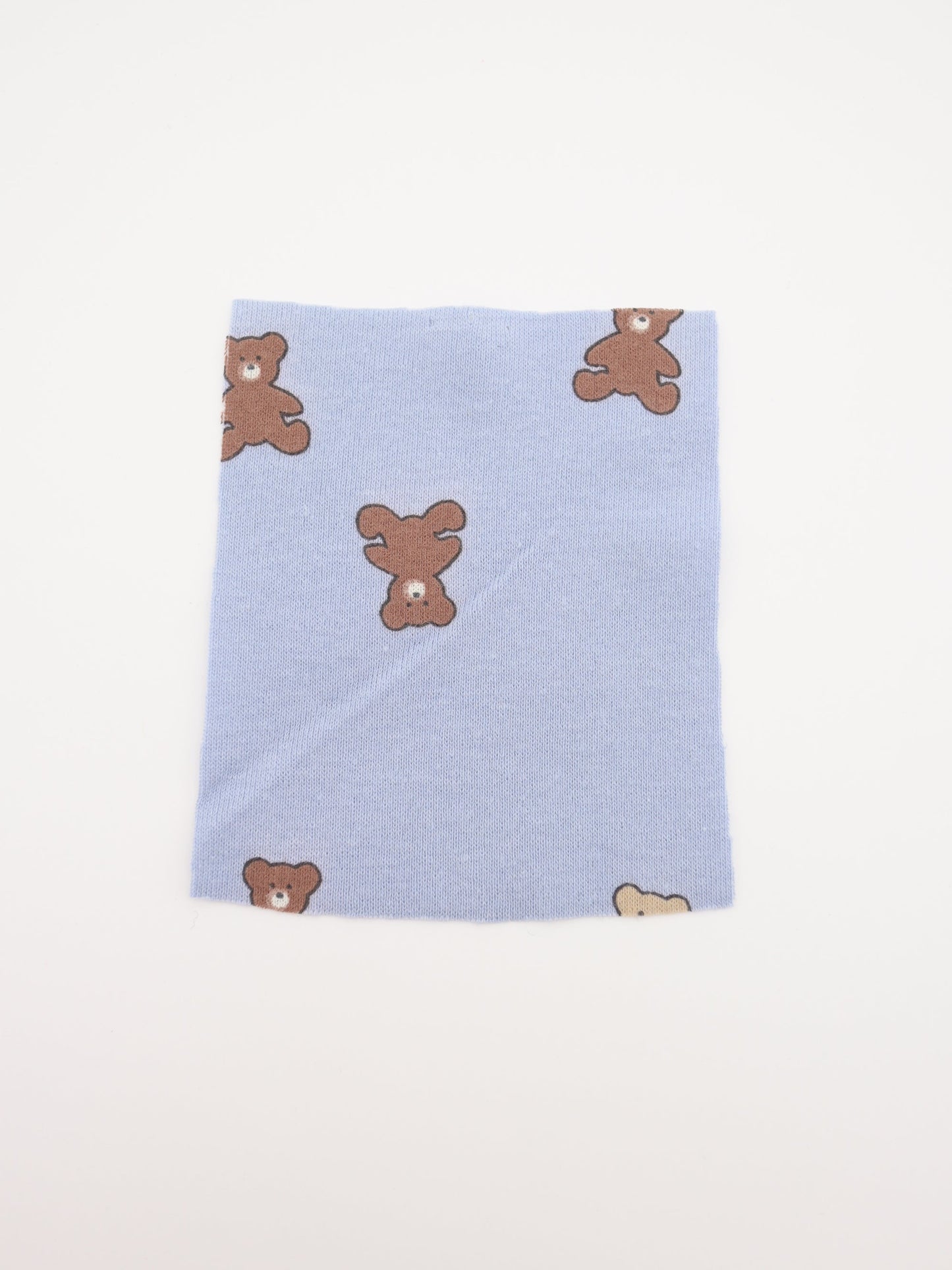 【25AW-052】クマちゃんプリントフライスニット　/0.5ｙあたり=～900円