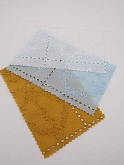 綿100%・パネルフラワー刺繍ローン生地｜【生地幅】約127センチ 【混率】綿100％｜ドッグウエア・KIDSウエア・ブラウス・雑貨向き｜26AW-241
