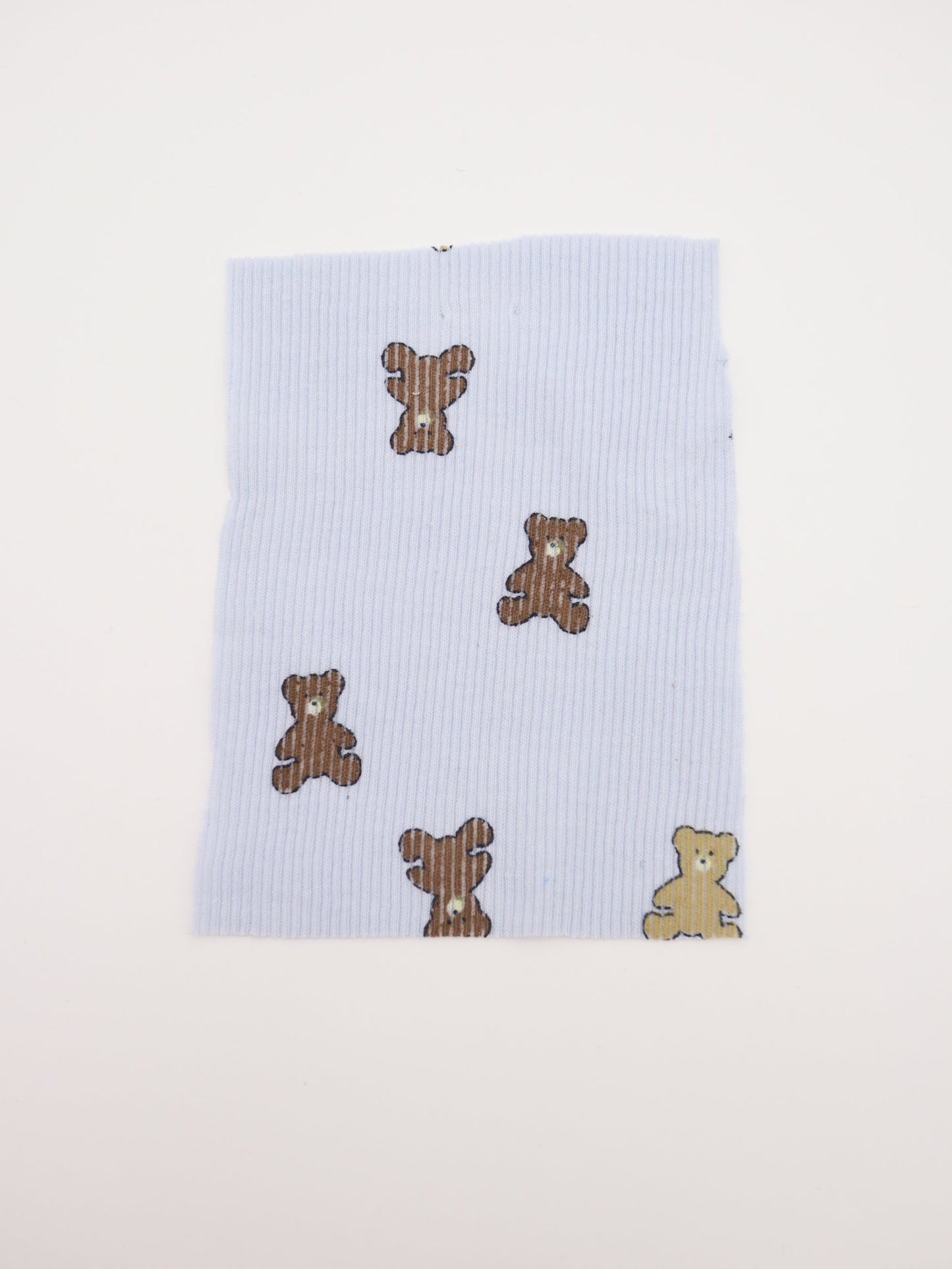 【25AW-053】くまちゃんプリントテレコニット　/0.5ｙあたり=～900円