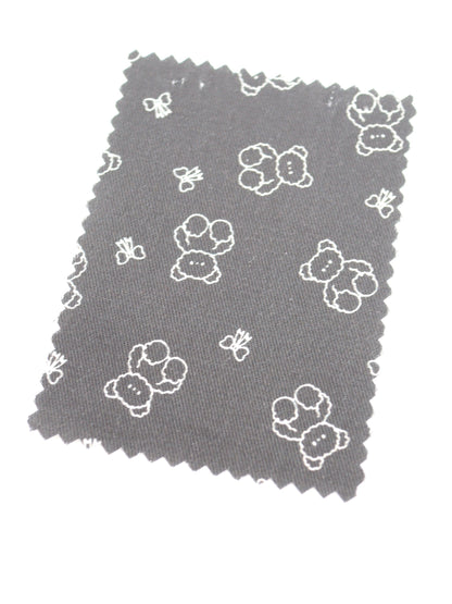 【25AW-022】もこもこくまさん×リボンプリントツイル　/0.5ｙあたり=～960円