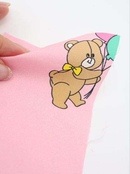 【25AW-023】バルーンクマさんプリント綿ローン　/0.5ｙあたり=～815円