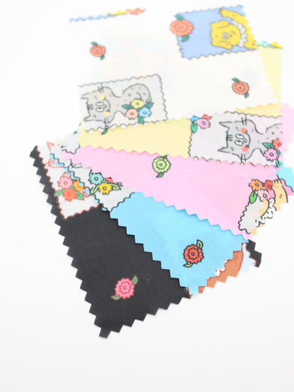 【25AW-025】HELLOわんにゃんずプリント綿ローン　/0.5ｙあたり=～775円